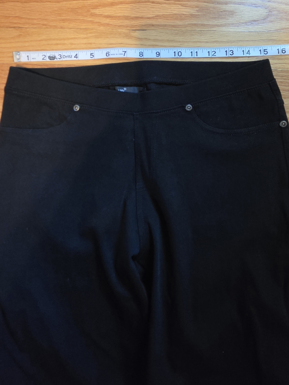 Lildy Black Denim Jeggings - Stretch Cotton Blend - Picture 4 of 6